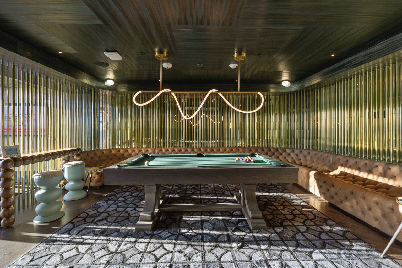 billiards room with pool table