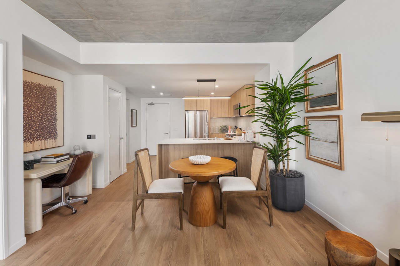 interior kitchen and living space